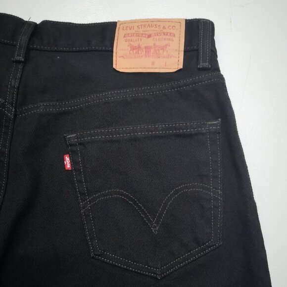 Levi's 550 Men's Size 34/30 Black Zipper & Button Closure Relaxed Fit Jeans - Picture 9 of 14